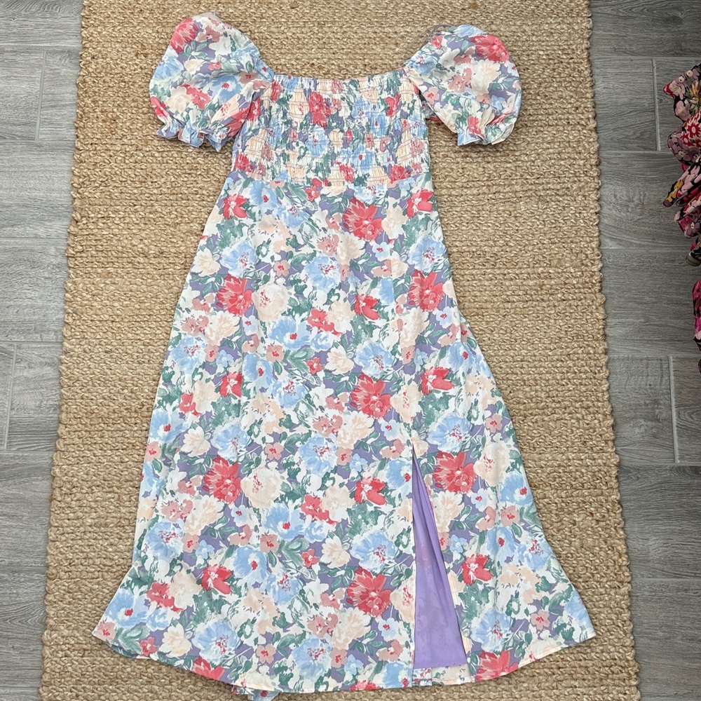 ASTR Floral Midi Dress, Size L